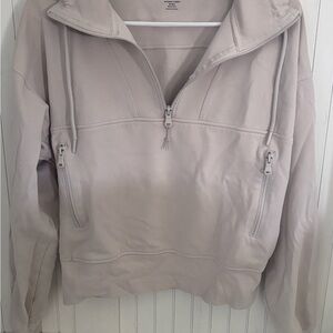Old Navy Active Cream Fleece Pullover